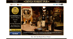 Desktop Screenshot of devilsforestpub.com